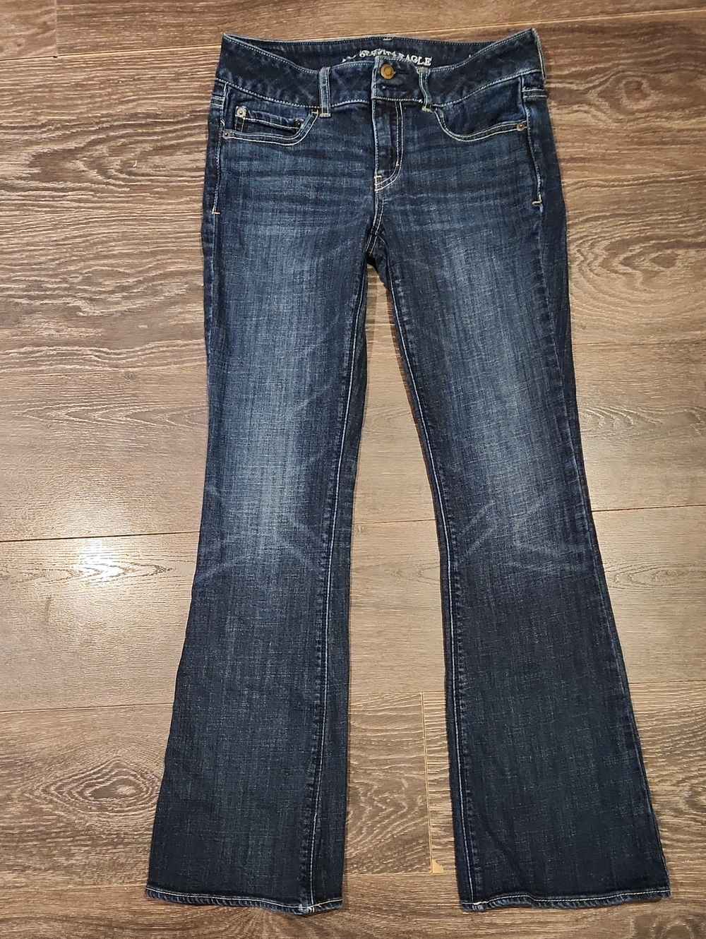 ❤ AMERICAN EAGLE ARTIST FLARE JEANS, 6 (28)